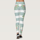 Leggings de Noël Green Holly (Dos)