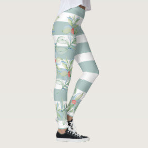 Leggings de Noël Green Holly
