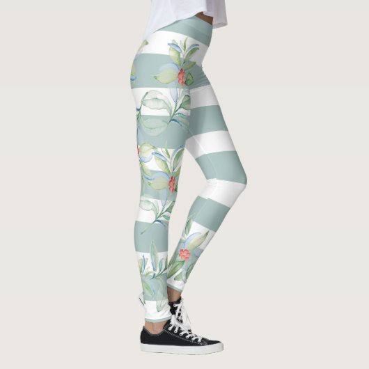 Leggings de Noël Green Holly (Droite)