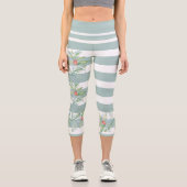 Leggings de Noël Green Holly (Recto)