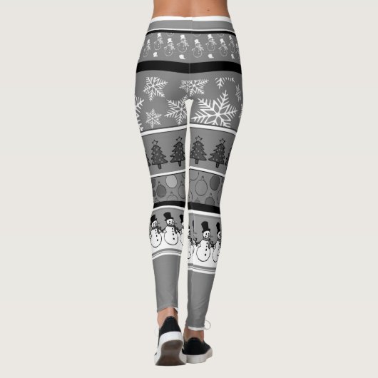Leggings de Noël gris (Dos)