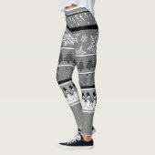 Leggings de Noël gris (Gauche)