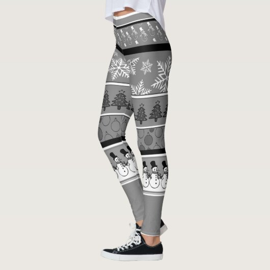 Leggings de Noël gris (Gauche)
