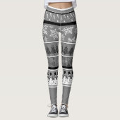 Leggings de Noël gris (Devant)