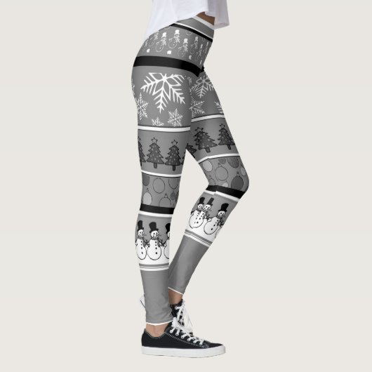 Leggings de Noël gris (Droite)