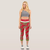 Leggings de Noël Holly Branch (Recto)