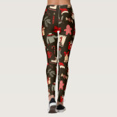 Leggings de Noël imprimés partout (Dos)