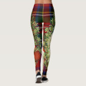 Leggings de Noël Père Noël Tartan (Dos)