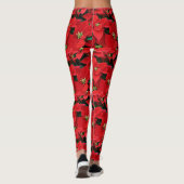 Leggings de Noël Poinsettia (Dos)