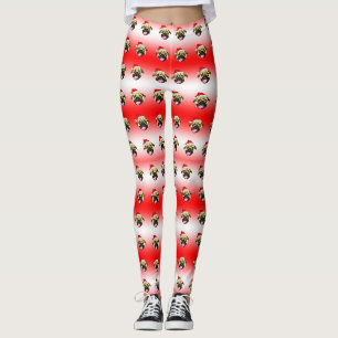 Leggings de Noël pour Pug