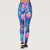Leggings de Noël roses (Dos)