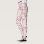 Leggings de Noël roses (Gauche)