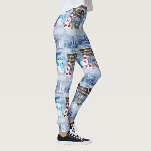 Leggings de Noël, Snowman (Droite)