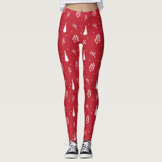 Leggings de Noël Tree (Devant)
