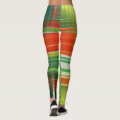 Leggings De Noël Vert Et Rouge (Dos)