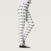 Leggings De noir coeurs Thunder_Cove scrolly (Droite)