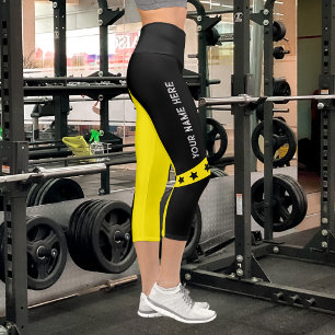 Leggings de noms de sports personnalisables