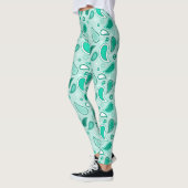 leggings de paisley verte (Gauche)