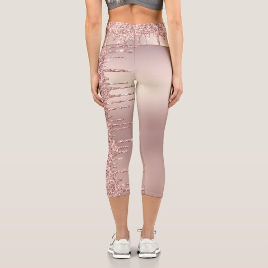 Leggings de Parties scintillant or rose (Verso)