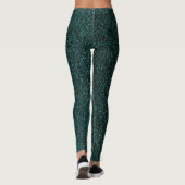 Leggings de Parties scintillant vert émeraude (Dos)