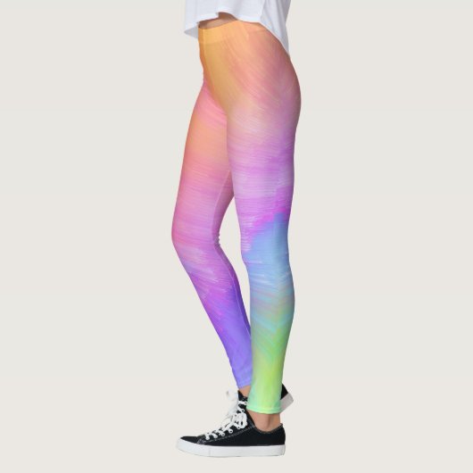 Leggings de Pastel Rainbow Swirl (Gauche)