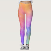 Leggings de Pastel Rainbow Swirl (Devant)