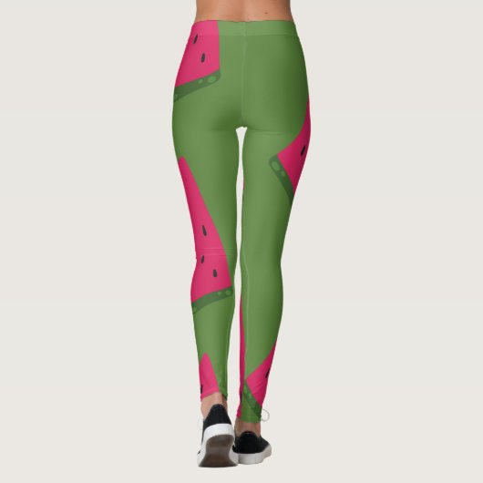 Leggings de pastèque d'olive élégant (Dos)