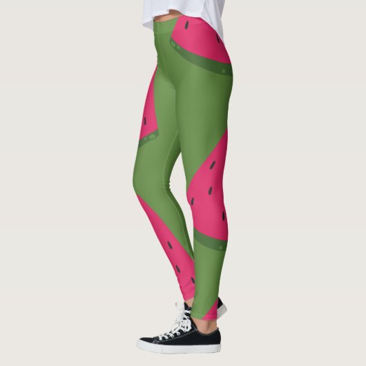 Leggings de pastèque d'olive élégant (Gauche)