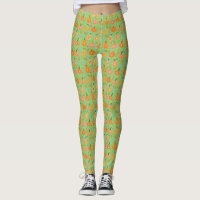 Leggings de patchs citrouille