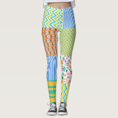 Leggings de Patchwork pour femmes (Devant)