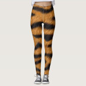 Leggings de peau de tigre Faux (Devant)