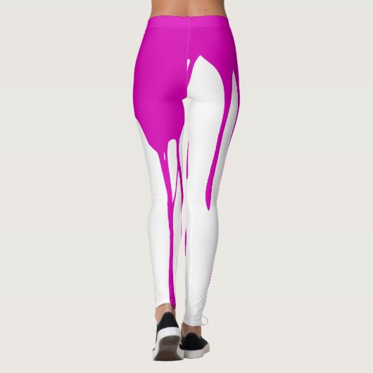 Leggings de peinture à séchage rose (Dos)