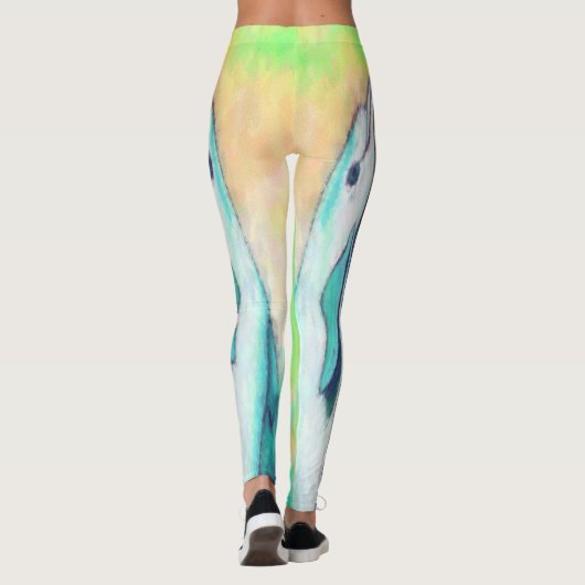 Leggings de peinture de dauphin (Dos)