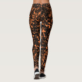 Leggings de peinture orange - Amusants (Dos)