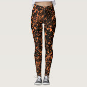 Leggings de peinture orange - Amusants (Devant)