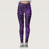 Leggings de peinture violet - Amusants (Devant)