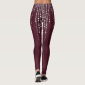 Leggings de perles de marron et d'argent (Dos)