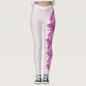 Leggings de pivoine rose de l'Indiana (Devant)