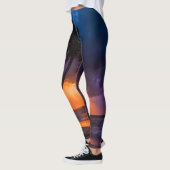 Leggings de plage au coucher orageux pour femmes | (Gauche)