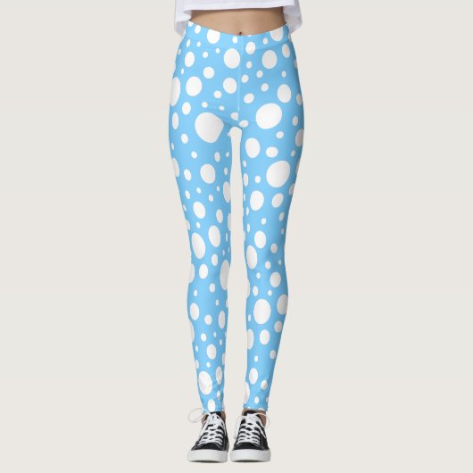 Leggings de points bleus (Devant)