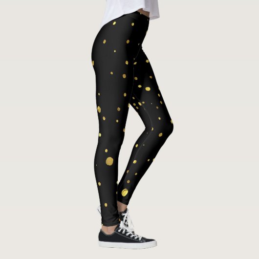 Leggings de points noirs et d'or (Droite)