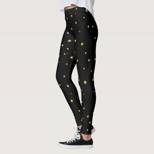 Leggings de points noirs et d'or (Gauche)