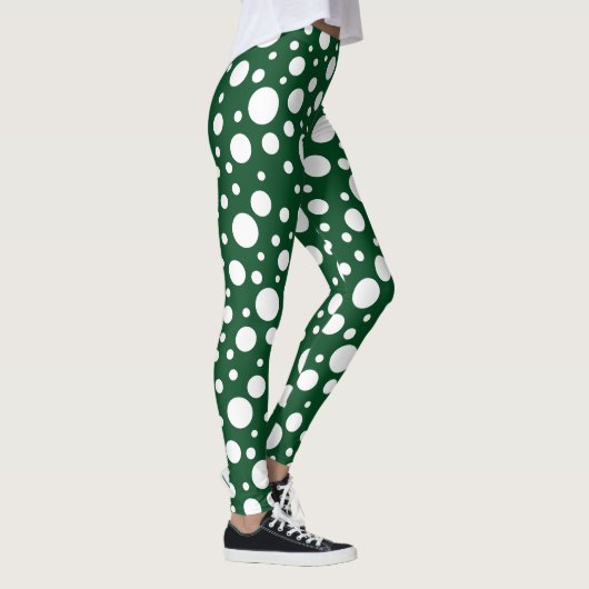 Leggings de points verts (Droite)