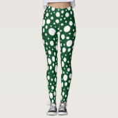 Leggings de points verts (Devant)