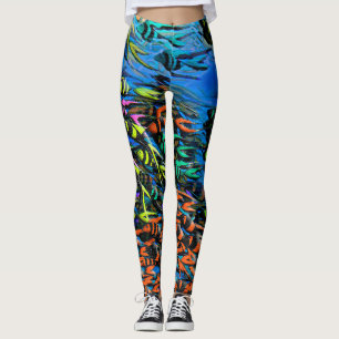 Leggings de poissons tropicaux