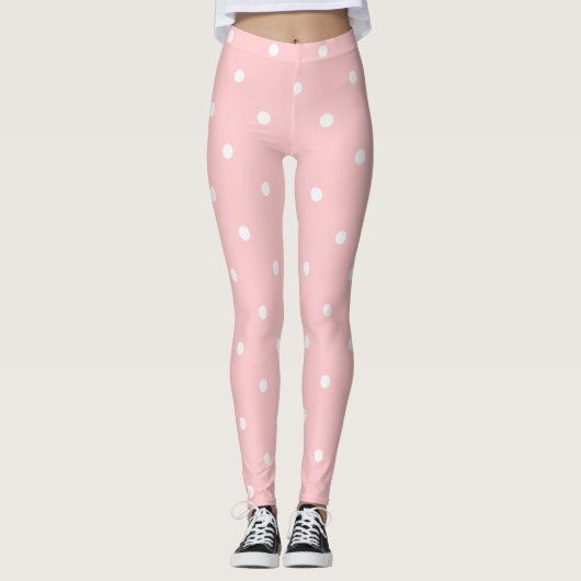Leggings de Polka rose (Devant)
