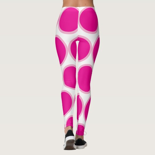 Leggings de Polka rose (Dos)