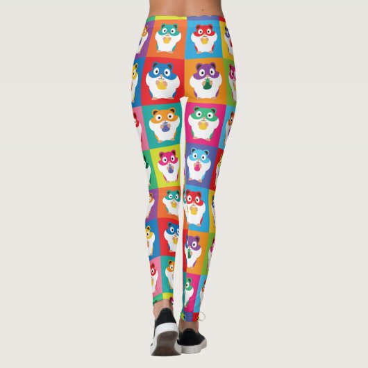 Leggings de Pop Art Hamsters (Dos)