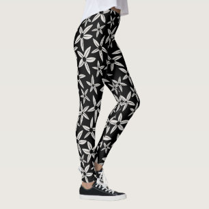 Leggings de printemps noir et blanc