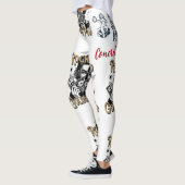 Leggings de puissance dorée pour femmes (Gauche)